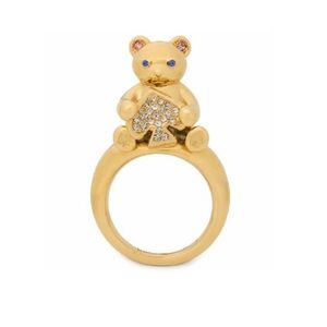 $129 Kate Spade Oh‎ What Fun Spade Teddy Bear Ring NEW